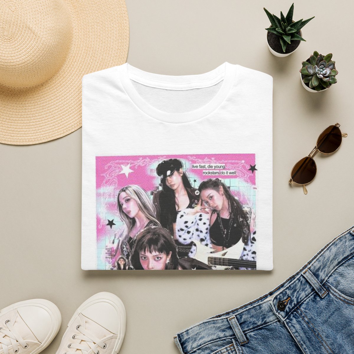 Aespa Pink Design T Shirt